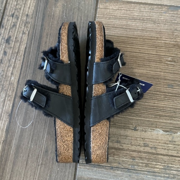 Birkenstock Mayari Shearling Natural Leather Oiled sandals size 6 - Picture 11 of 12